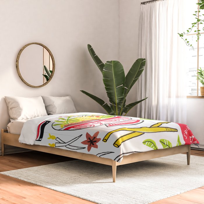 Vietnamese Pho Soup Sriracha Comforter Gallery Image 2
