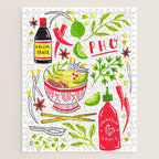 Vietnamese Pho Soup Sriracha Jigsaw Puzzle Gallery Image 1