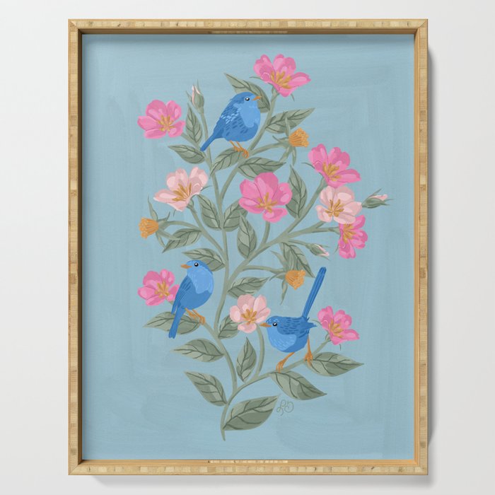 Birds in the Branches Serving Tray Gallery Image 1