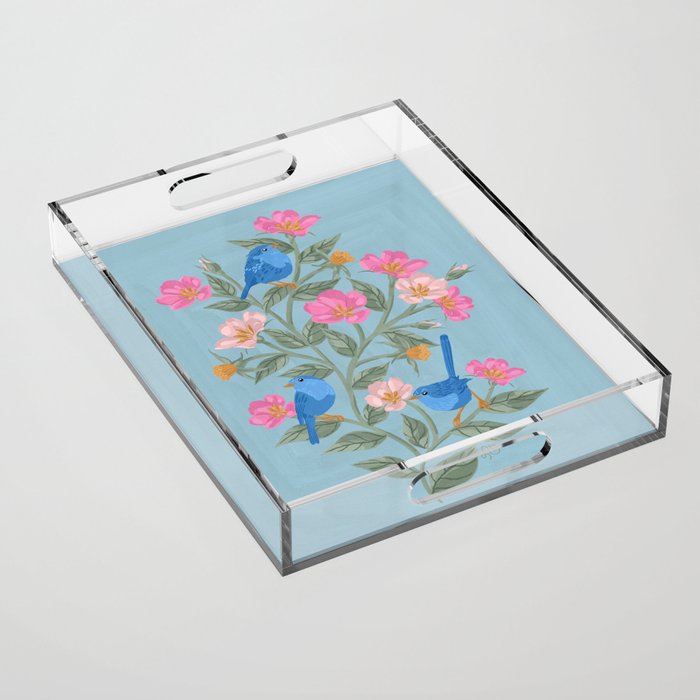 Birds in the Branches Acrylic Tray Gallery Image 1