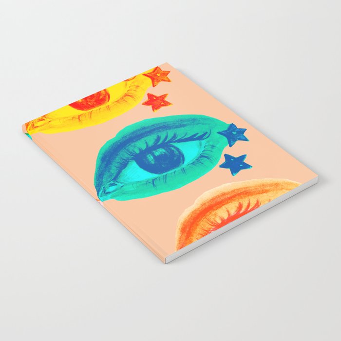 Mystic Colored Eye Pattern  Notebook Gallery Image 2