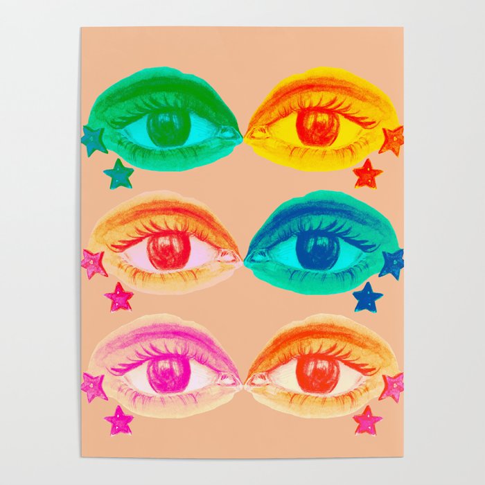 Mystic Colored Eye Pattern  Poster Gallery Image 4