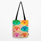 Mystic Colored Eye Pattern  Tote Bag Gallery Image 2