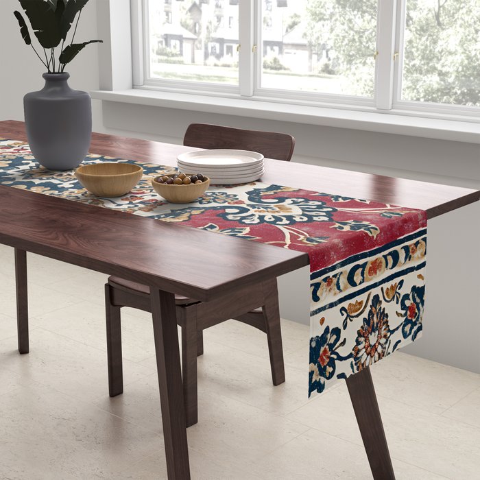 Casbah Crimson Crest Table Runner Gallery Image 2