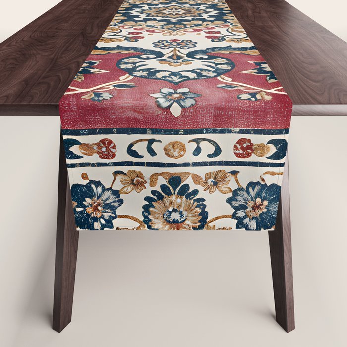 Casbah Crimson Crest Table Runner Gallery Image 1