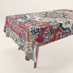 Casbah Crimson Crest Tablecloth Gallery Image 1