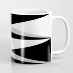 Geometric Triangles VI Black and White Coffee Mug Gallery Image 1