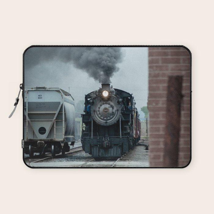 Strasburg Railroad Steam Engine #90 Vintage Train Locomotive Pennsylvania Laptop Sleeve Gallery Image 1