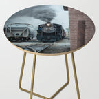 Strasburg Railroad Steam Engine #90 Vintage Train Locomotive Pennsylvania Side Table Gallery Image 2