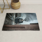 Strasburg Railroad Steam Engine #90 Vintage Train Locomotive Pennsylvania Rug Gallery Image 1