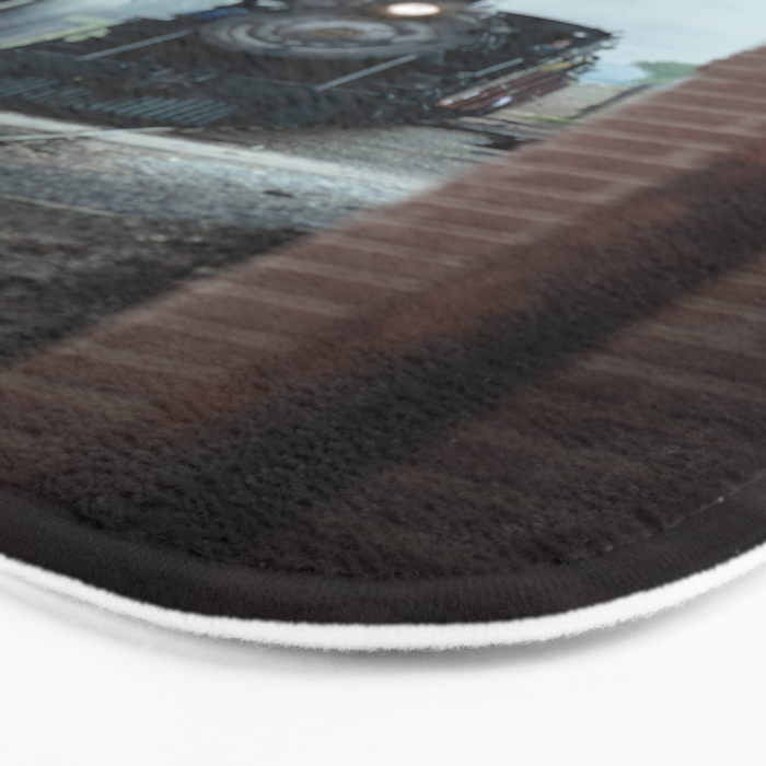 Strasburg Railroad Steam Engine #90 Vintage Train Locomotive Pennsylvania Bath Mat Gallery Image 3
