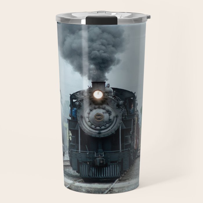Strasburg Railroad Steam Engine #90 Vintage Train Locomotive Pennsylvania Travel Mug Gallery Image 1