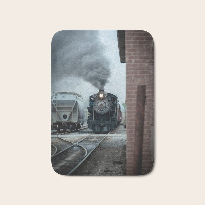 Strasburg Railroad Steam Engine #90 Vintage Train Locomotive Pennsylvania Bath Mat Gallery Image 1