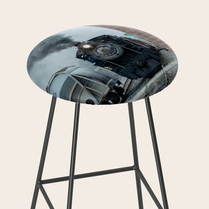 Strasburg Railroad Steam Engine #90 Vintage Train Locomotive Pennsylvania Stool Gallery Image 2