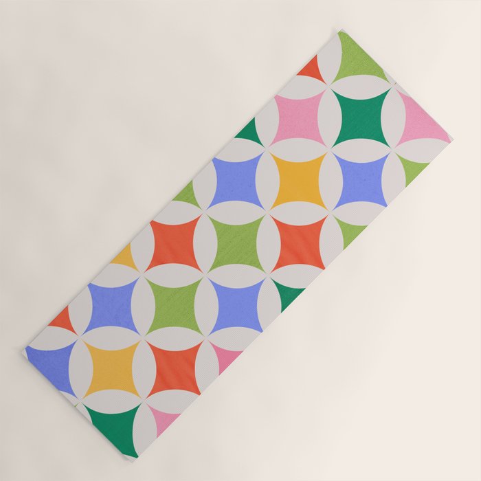Festive Geometry Pattern Yoga Mat Gallery Image 1