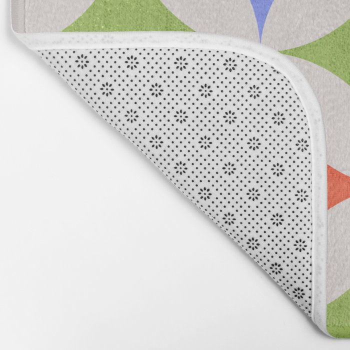 Festive Geometry Pattern Bath Mat Gallery Image 2