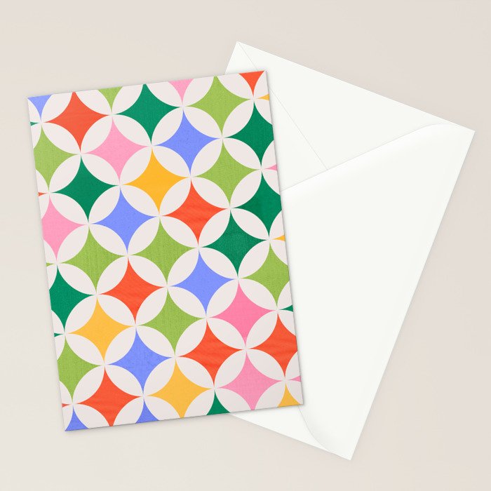 Festive Geometry Pattern Stationery Card Gallery Image 2