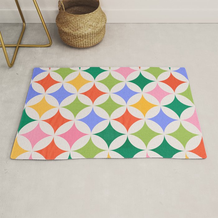 Festive Geometry Pattern Rug Gallery Image 1