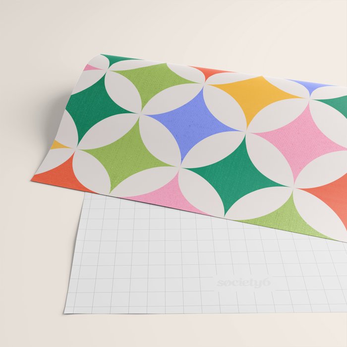 Festive Geometry Pattern Wrapping Paper Gallery Image 2