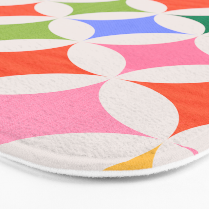 Festive Geometry Pattern Bath Mat Gallery Image 3