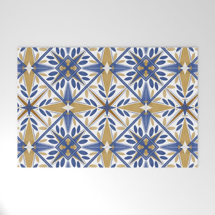 Geometric modern tile B Welcome Mat Gallery Image 1