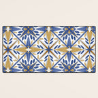 Geometric modern tile B Desk Mat Gallery Image 3