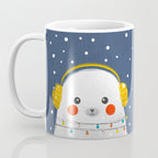 Christmas Baby Seal with fairy lights Coffee Mug Gallery Image 3