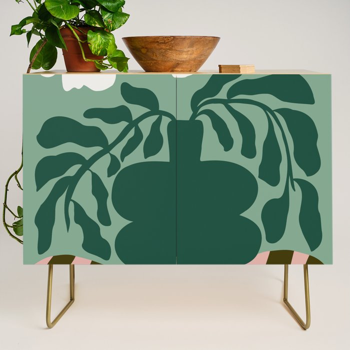 Bold Blossom Pottery Credenza Gallery Image 1