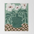 Bold Blossom Pottery Throw Blanket Gallery Image 2