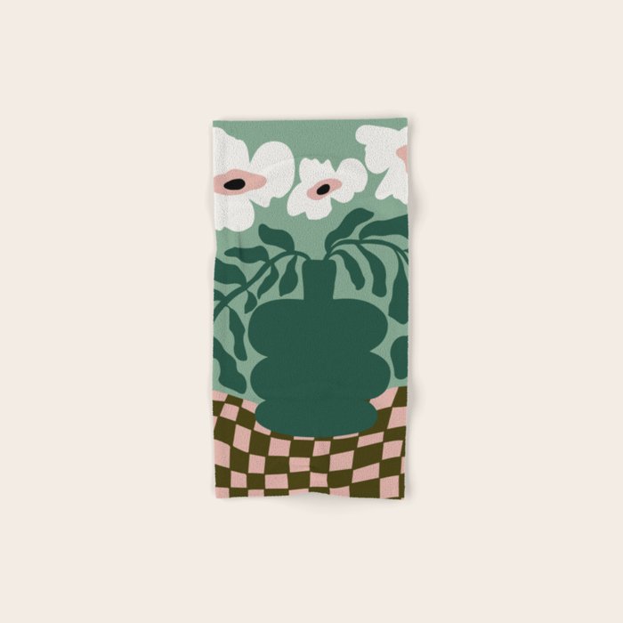 Bold Blossom Pottery Bath Towel Gallery Image 1