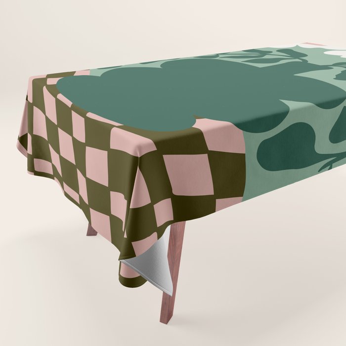 Bold Blossom Pottery Tablecloth Gallery Image 1