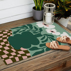 Bold Blossom Pottery Outdoor Rug Gallery Image 2
