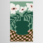 Bold Blossom Pottery Tablecloth Gallery Image 2