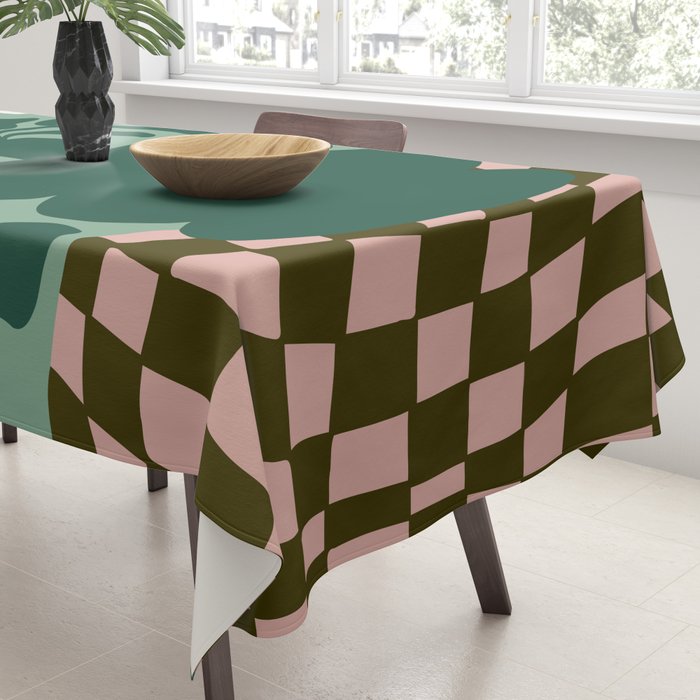Bold Blossom Pottery Tablecloth Gallery Image 3