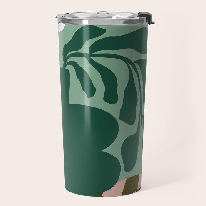 Bold Blossom Pottery Travel Mug Gallery Image 2