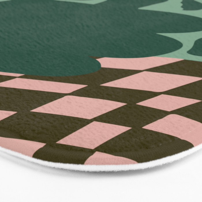 Bold Blossom Pottery Bath Mat Gallery Image 3