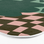 Bold Blossom Pottery Bath Mat Gallery Image 3