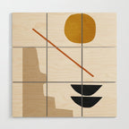 abstract minimal 6 Wood Wall Art Gallery Image 1