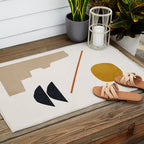 abstract minimal 6 Outdoor Rug Gallery Image 2