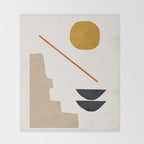 abstract minimal 6 Throw Blanket Gallery Image 2