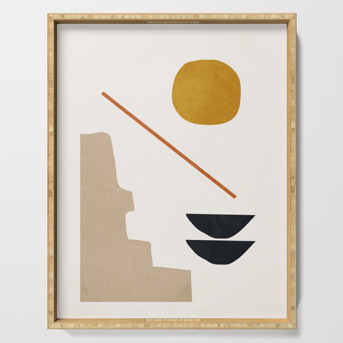abstract minimal 6 Serving Tray Gallery Image 1