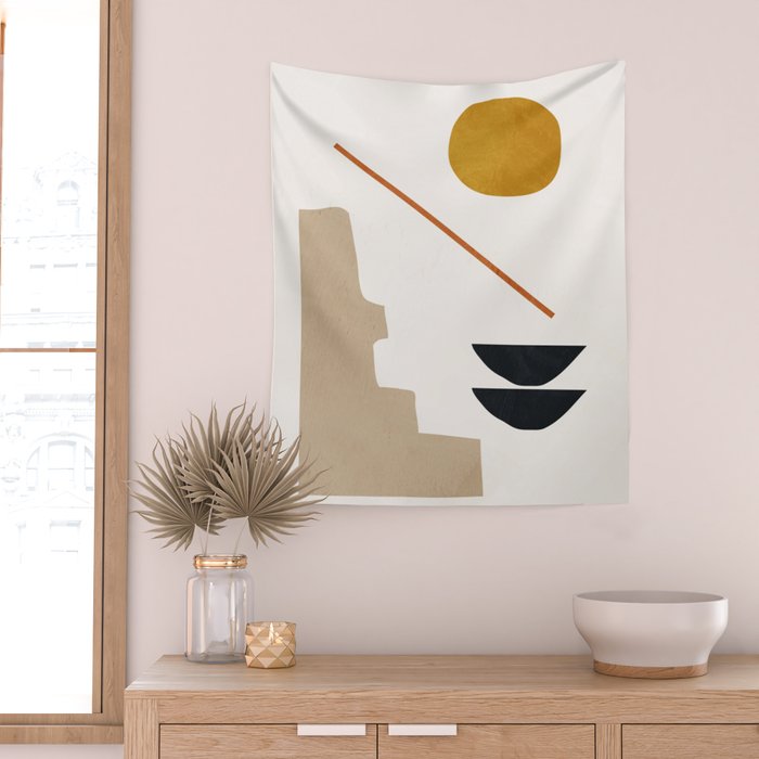 abstract minimal 6 Wall Tapestry Gallery Image 2