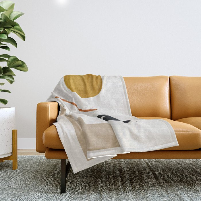 abstract minimal 6 Throw Blanket Gallery Image 1