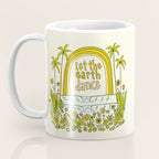 let the earth dance // retro surf art by surfy birdy Coffee Mug Gallery Image 3