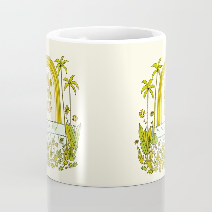 let the earth dance // retro surf art by surfy birdy Coffee Mug Gallery Image 4