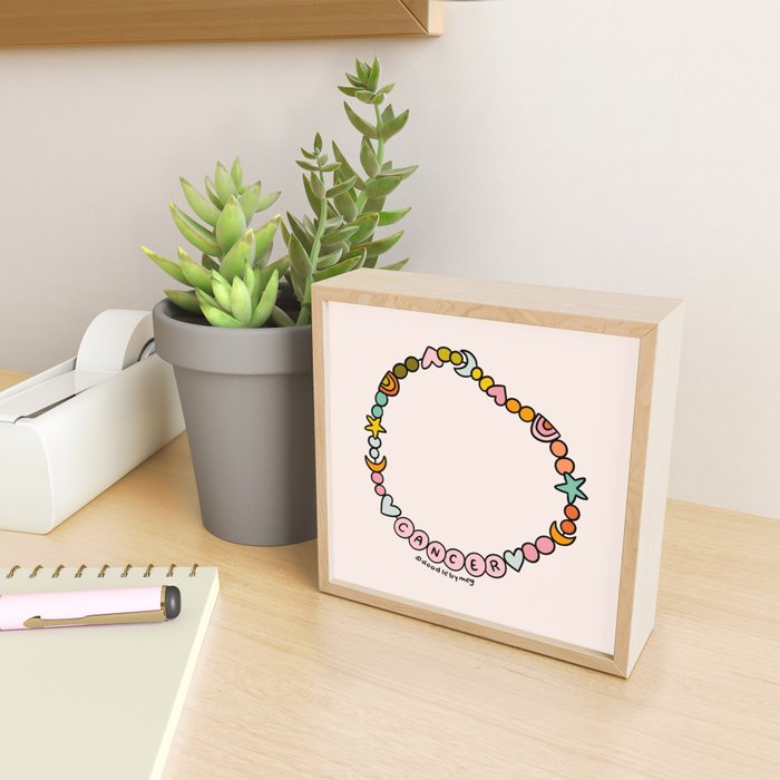 Cancer Friendship Bracelet Mini Art Print Gallery Image 2