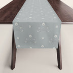 Cafe Floral - Dusty Blue Table Runner Gallery Image 1