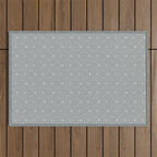 Cafe Floral - Dusty Blue Outdoor Rug Gallery Image 1