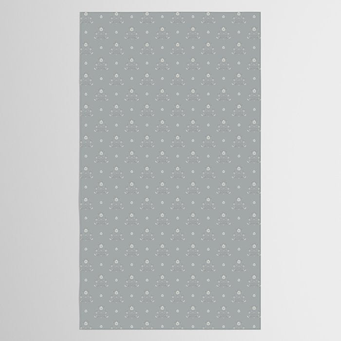 Cafe Floral - Dusty Blue Tablecloth Gallery Image 2