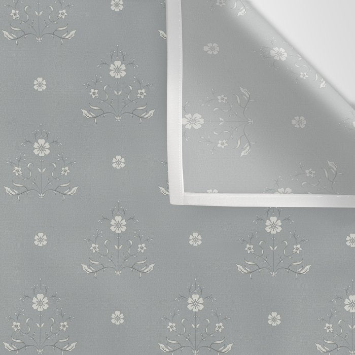 Cafe Floral - Dusty Blue Wall Tapestry Gallery Image 3